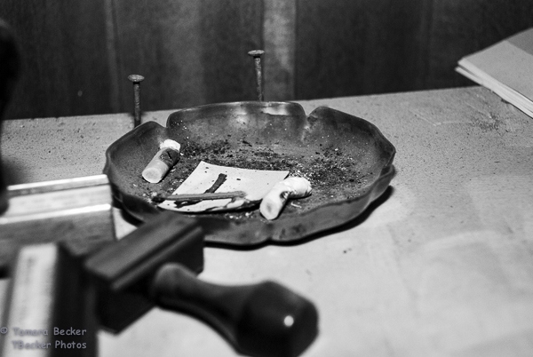 cigarette butts in ashtray