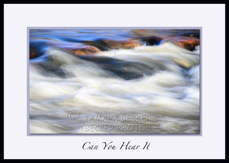 rushing water along creek