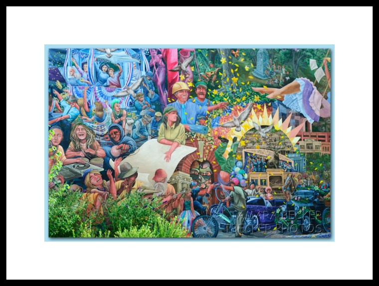 art mural on building