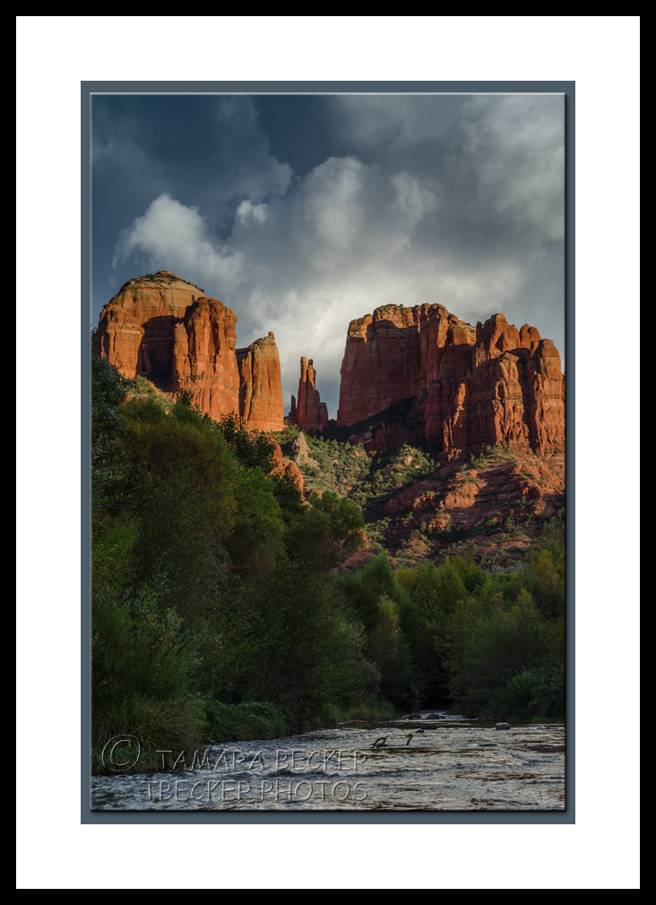 sunset at cathedral rock sedona az