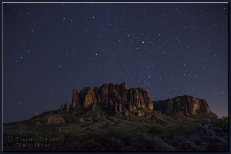 Superstitions Mountains stars