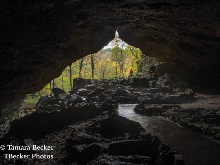 Maquoketa Caves State Park in autumn.