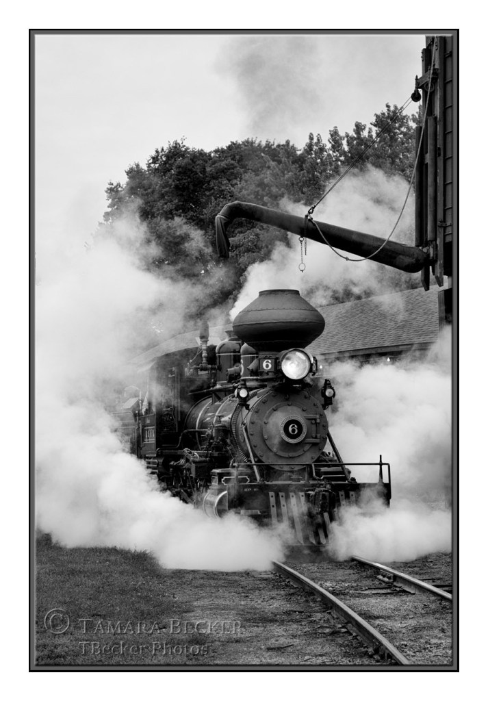 Steam Engine #6 showing it's mighty steam power!